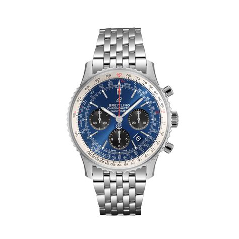 breitling navitimer 01 ab0121211c1a1 ai stainless steel blue dial|Buy Used Breitling Navitimer AB0121211C1A1 .